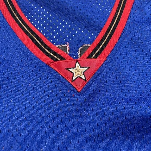 Vintage Philadelphia Sixers NBA Chris Webber Reebok jersey L +2 Length Rare!